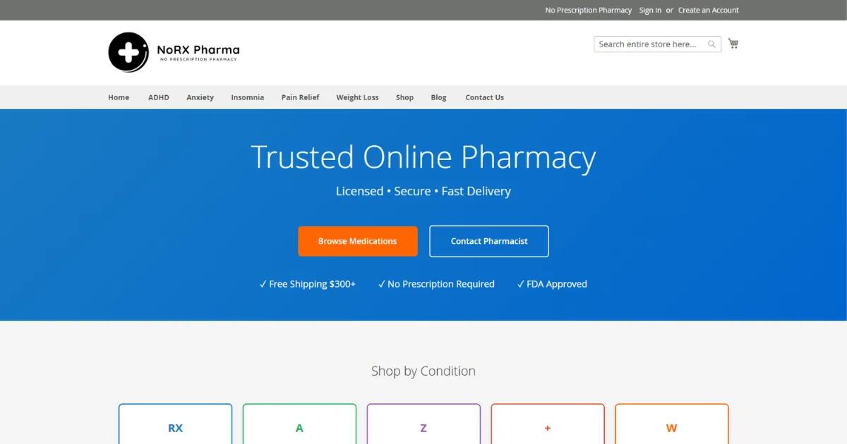 Simple Ordering Steps at NoRXPharmacyUSA
